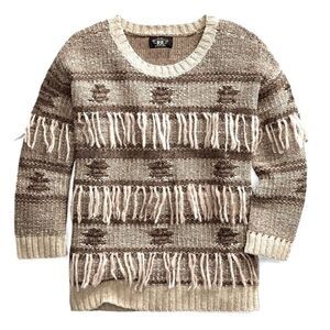 Ralph Lauren RRL Southwestern Organic Fringe Sweater